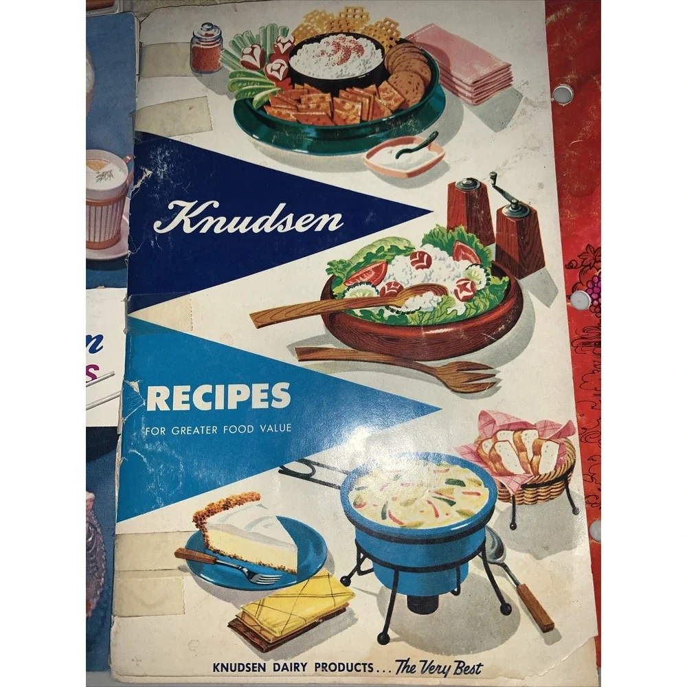 Vintage Knudsen Dairy Products Recipe Books (9) Holiday‎ 1950's -60's